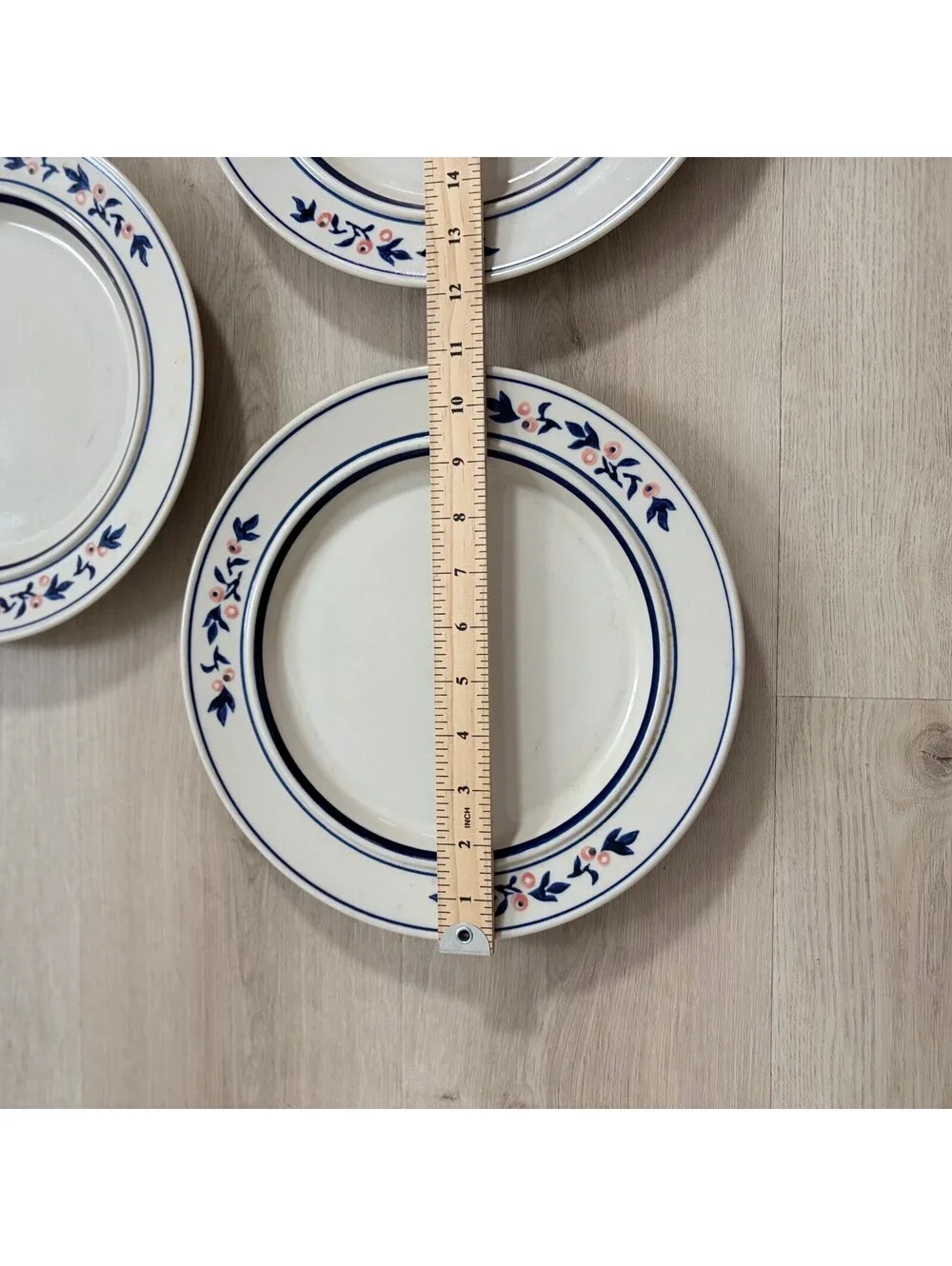 (3) Ranmaru Debonaire White Floral Dinner Plates 10.5